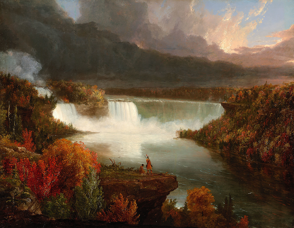 Distant View of Niagara Falls in Detail Thomas Cole